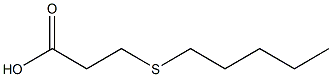 3-(pentylthio)propanoic acid Struktur