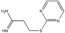 3-(pyrimidin-2-ylsulfanyl)propanimidamide Struktur