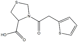 3-(thien-2-ylacetyl)-1,3-thiazolidine-4-carboxylic acid Struktur