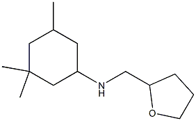 3,3,5-trimethyl-N-(oxolan-2-ylmethyl)cyclohexan-1-amine Struktur