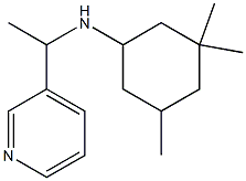 3,3,5-trimethyl-N-[1-(pyridin-3-yl)ethyl]cyclohexan-1-amine Struktur