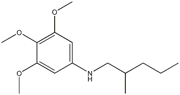 3,4,5-trimethoxy-N-(2-methylpentyl)aniline Struktur