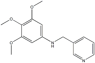 3,4,5-trimethoxy-N-(pyridin-3-ylmethyl)aniline Struktur