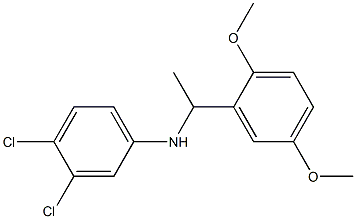 3,4-dichloro-N-[1-(2,5-dimethoxyphenyl)ethyl]aniline Struktur