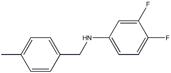 3,4-difluoro-N-[(4-methylphenyl)methyl]aniline Struktur