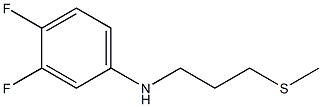 3,4-difluoro-N-[3-(methylsulfanyl)propyl]aniline Struktur