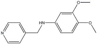 3,4-dimethoxy-N-(pyridin-4-ylmethyl)aniline Struktur