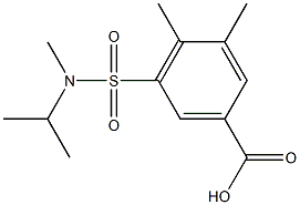 3,4-dimethyl-5-[methyl(propan-2-yl)sulfamoyl]benzoic acid Struktur