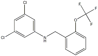 3,5-dichloro-N-{[2-(trifluoromethoxy)phenyl]methyl}aniline Struktur