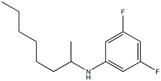 3,5-difluoro-N-(octan-2-yl)aniline Struktur