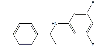 3,5-difluoro-N-[1-(4-methylphenyl)ethyl]aniline Struktur