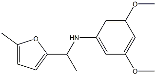 3,5-dimethoxy-N-[1-(5-methylfuran-2-yl)ethyl]aniline Struktur