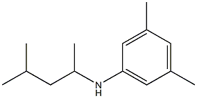 3,5-dimethyl-N-(4-methylpentan-2-yl)aniline Struktur