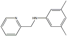 3,5-dimethyl-N-(pyridin-2-ylmethyl)aniline Struktur