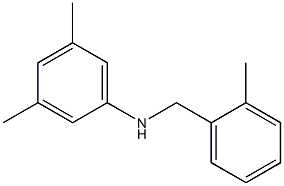 3,5-dimethyl-N-[(2-methylphenyl)methyl]aniline Struktur