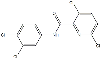 3,6-dichloro-N-(3,4-dichlorophenyl)pyridine-2-carboxamide Struktur