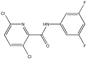 3,6-dichloro-N-(3,5-difluorophenyl)pyridine-2-carboxamide Struktur