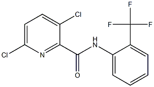 3,6-dichloro-N-[2-(trifluoromethyl)phenyl]pyridine-2-carboxamide Struktur