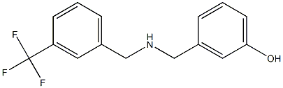 3-[({[3-(trifluoromethyl)phenyl]methyl}amino)methyl]phenol Struktur