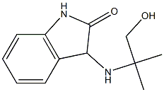 3-[(1-hydroxy-2-methylpropan-2-yl)amino]-2,3-dihydro-1H-indol-2-one Struktur