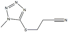 3-[(1-methyl-1H-1,2,3,4-tetrazol-5-yl)sulfanyl]propanenitrile Struktur