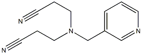 3-[(2-cyanoethyl)(pyridin-3-ylmethyl)amino]propanenitrile Struktur