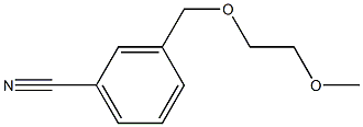 3-[(2-methoxyethoxy)methyl]benzonitrile Struktur