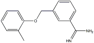 3-[(2-methylphenoxy)methyl]benzenecarboximidamide Struktur