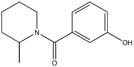 3-[(2-methylpiperidin-1-yl)carbonyl]phenol Struktur