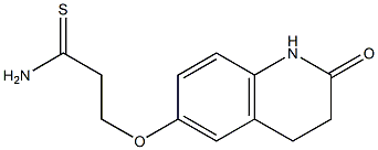 3-[(2-oxo-1,2,3,4-tetrahydroquinolin-6-yl)oxy]propanethioamide Struktur