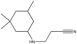 3-[(3,3,5-trimethylcyclohexyl)amino]propanenitrile Struktur