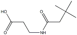 3-[(3,3-dimethylbutanoyl)amino]propanoic acid Struktur