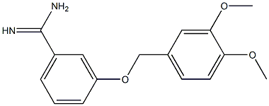 3-[(3,4-dimethoxybenzyl)oxy]benzenecarboximidamide Struktur