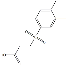 3-[(3,4-dimethylphenyl)sulfonyl]propanoic acid Struktur