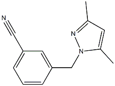 3-[(3,5-dimethyl-1H-pyrazol-1-yl)methyl]benzonitrile Struktur