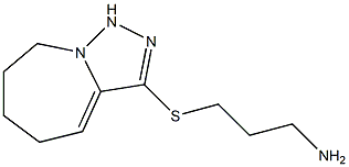 3-[(3-aminopropyl)sulfanyl]-5H,6H,7H,8H,9H-[1,2,4]triazolo[3,4-a]azepine Struktur