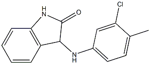 3-[(3-chloro-4-methylphenyl)amino]-2,3-dihydro-1H-indol-2-one Struktur