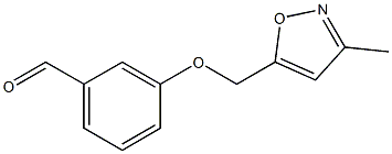 3-[(3-methyl-1,2-oxazol-5-yl)methoxy]benzaldehyde Struktur