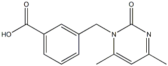 3-[(4,6-dimethyl-2-oxopyrimidin-1(2H)-yl)methyl]benzoic acid Struktur