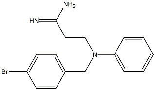 3-[(4-bromobenzyl)(phenyl)amino]propanimidamide Struktur