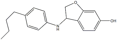 3-[(4-butylphenyl)amino]-2,3-dihydro-1-benzofuran-6-ol Struktur