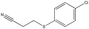 3-[(4-chlorophenyl)sulfanyl]propanenitrile Struktur