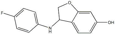 3-[(4-fluorophenyl)amino]-2,3-dihydro-1-benzofuran-6-ol Struktur