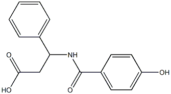 3-[(4-hydroxyphenyl)formamido]-3-phenylpropanoic acid Struktur