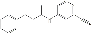 3-[(4-phenylbutan-2-yl)amino]benzonitrile Struktur