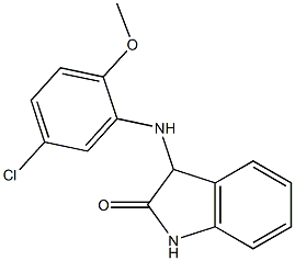 3-[(5-chloro-2-methoxyphenyl)amino]-2,3-dihydro-1H-indol-2-one Struktur