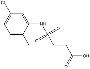 3-[(5-chloro-2-methylphenyl)sulfamoyl]propanoic acid Struktur