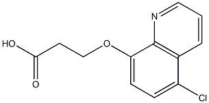 3-[(5-chloroquinolin-8-yl)oxy]propanoic acid Struktur