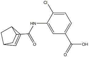 3-[(bicyclo[2.2.1]hept-5-en-2-ylcarbonyl)amino]-4-chlorobenzoic acid Struktur