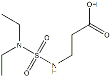 3-[(diethylsulfamoyl)amino]propanoic acid Struktur